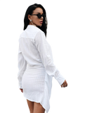 Kendra White Shirt Dress