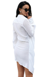 Kendra White Shirt Dress