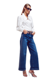 Wide Leg Diamante  Jeans