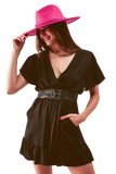Wrap Front Frill Hem Jumpsuit