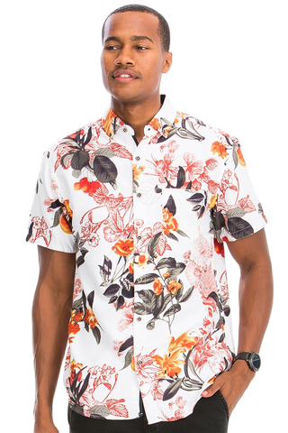 Digital Print Hawaiian Short Sleeve Shirt