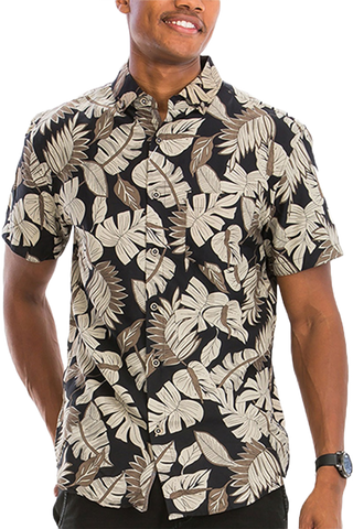 Digital Print Hawaiian Short Sleeve Shirt