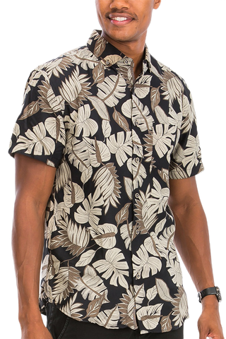 Digital Print Hawaiian Short Sleeve Shirt